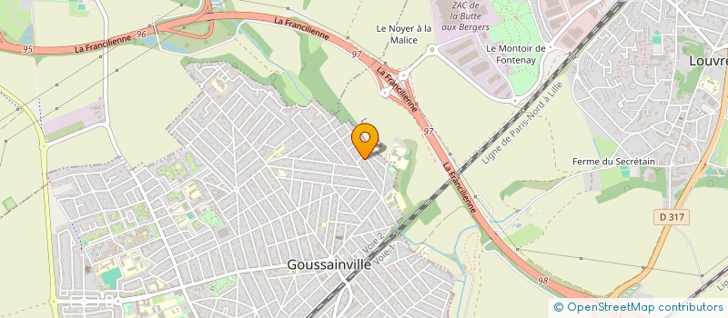 localisation de l'entreprise PLANIF ETUDE  GOUSSAINVILLE