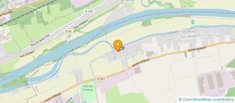 localisation de l'entreprise PLANIFIER GERER CONSTRUIRE à CRIQUEBEUF-SUR-SEINE