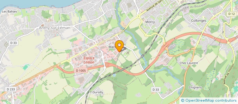 localisation de l'entreprise PLANIFLUIDE 74 à THONON-LES-BAINS