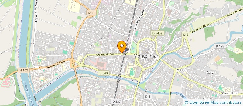 localisation de l'entreprise PLANIMETRE à MONTELIMAR