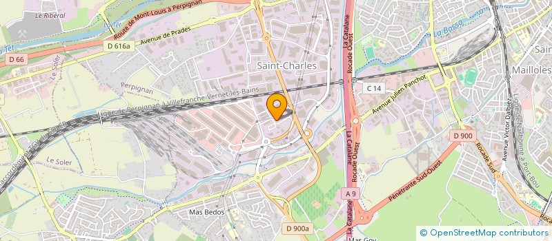 localisation de l'entreprise PLANMED LOGISTIQUE à PERPIGNAN