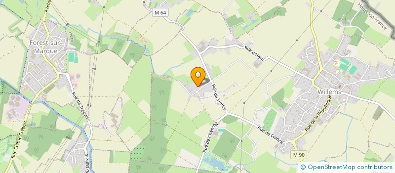 localisation de l'entreprise PLANQUARDELOT  WILLEMS