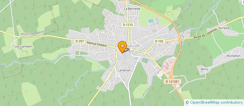 localisation de l'entreprise PLANQUE PLOMBERIE  CASTELNAU-DE-MEDOC