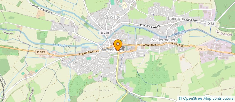localisation de l'entreprise PLANS BATIMENT SARL à VAL-DE-MODER