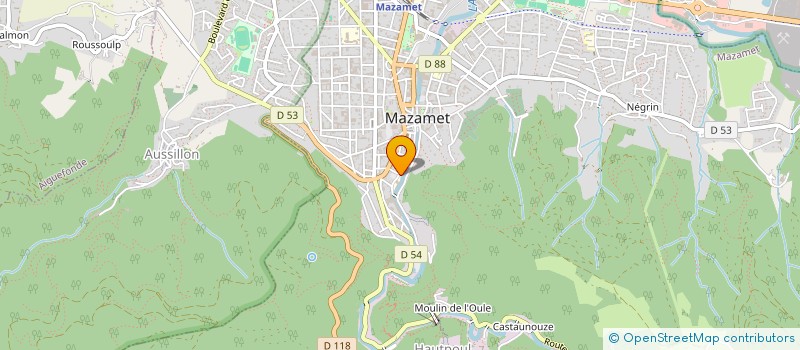 localisation de l'entreprise PLANS DE TRAVAIL  MAZAMET