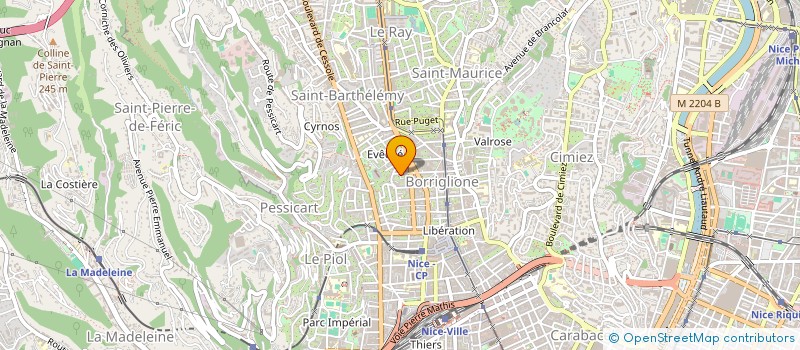 localisation de l'entreprise PLANS ET CONSTRUCTIONS à NICE