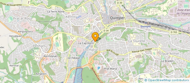 localisation de l'entreprise PLANS ET METRES D'ARMOR à QUIMPER