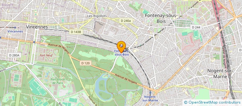 localisation de l'entreprise PLANT FONTENAY  FONTENAY SOUS BOIS