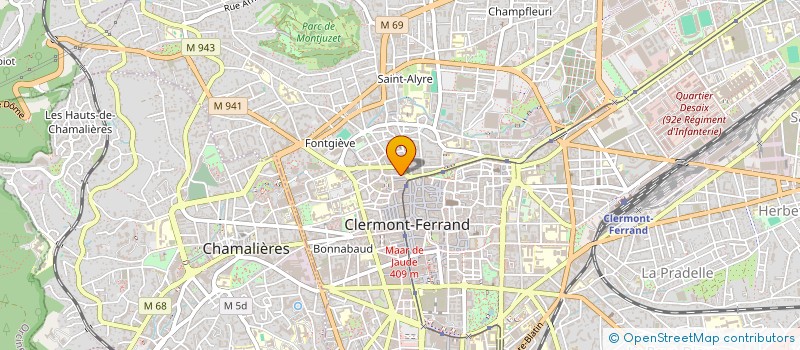 localisation de l'entreprise PLANTADE HOLDING  CLERMONT-FERRAND