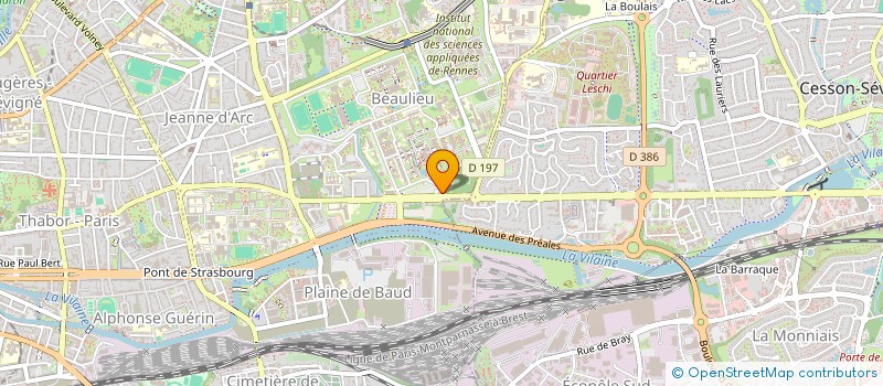 localisation de l'entreprise PLANTAFAC  RENNES