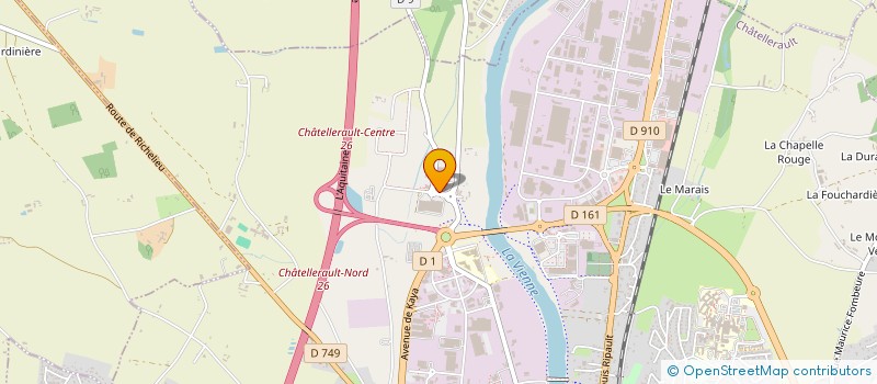 localisation de l'entreprise PLANTALAB à CHATELLERAULT