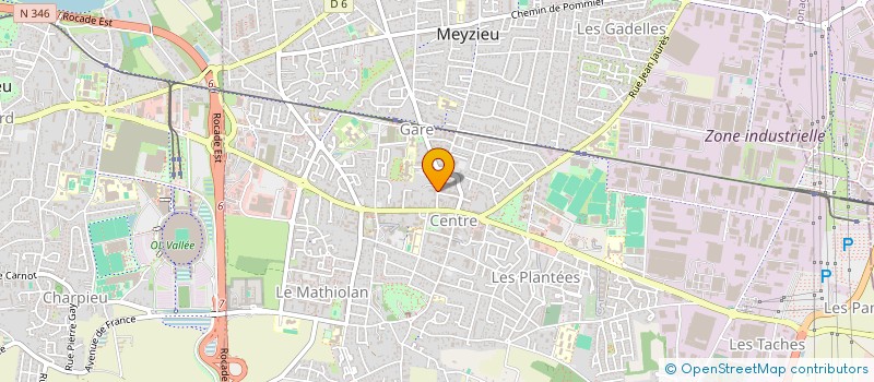 localisation de l'entreprise PLANTES 2000  MEYZIEU