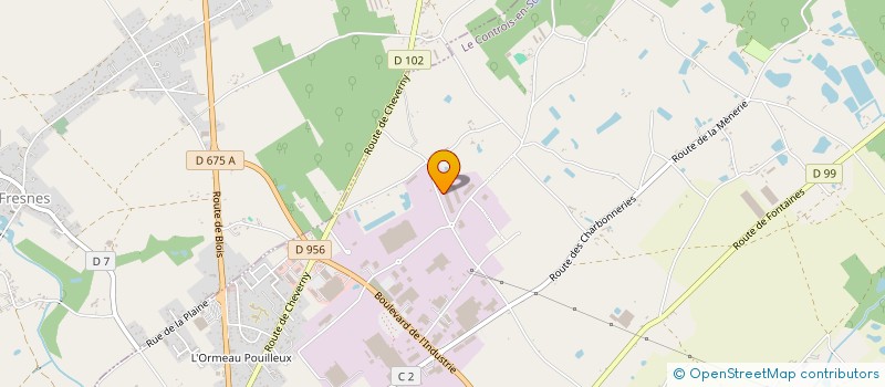 localisation de l'entreprise PLANTES INNOVANTES DE SOLOGNE  LE CONTROIS-EN-SOLOGNE