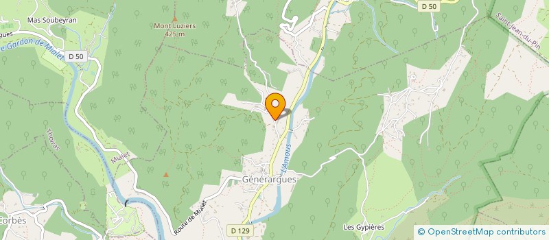 localisation de l'entreprise PLANTIER à GENERARGUES