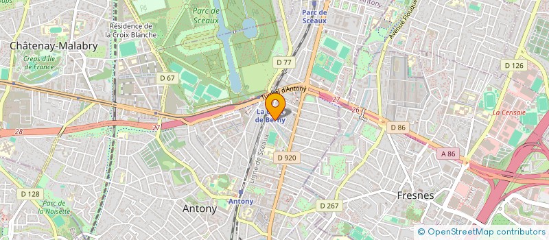localisation de l'entreprise PLANTX à ANTONY