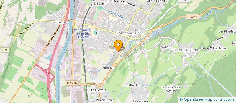 localisation de l'entreprise PLANTZYDON  PONTCHARRA