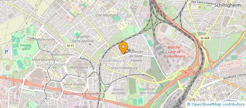 localisation de l'entreprise PLANUM à STRASBOURG