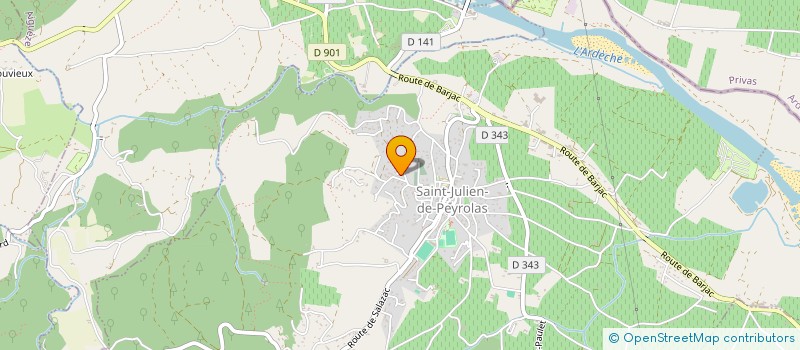 localisation de l'entreprise PLAQ&CO  SAINT-JULIEN-DE-PEYROLAS