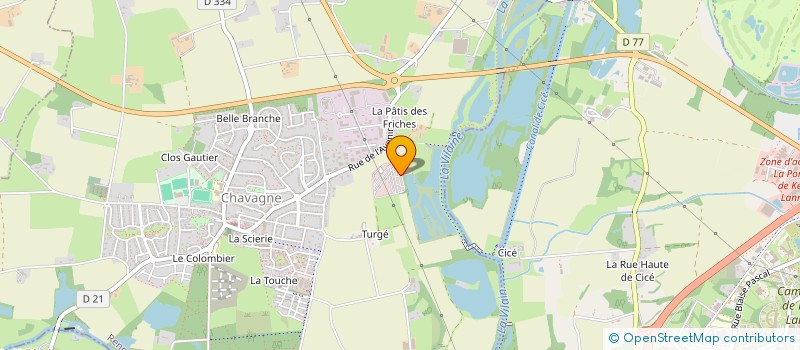 localisation de l'entreprise PLAQ'TOUT  CHAVAGNE