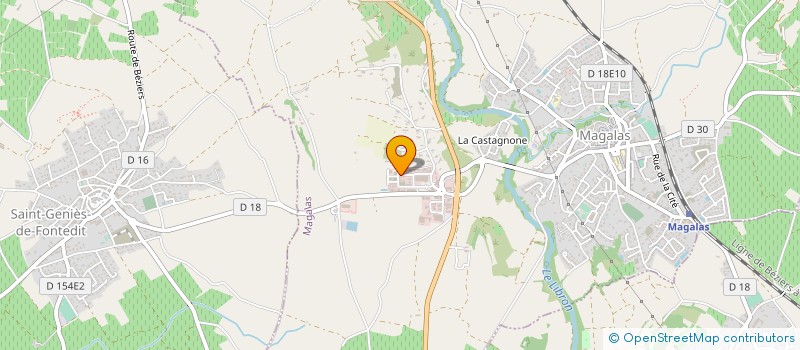 localisation de l'entreprise PLAQUE & BOIS 34  MAGALAS