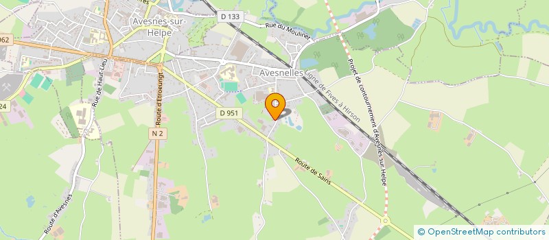 localisation de l'entreprise PLAQUELEC  AVESNELLES