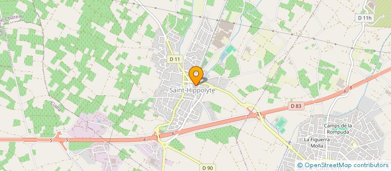 localisation de l'entreprise PLAQUELEC 66  SAINT-HIPPOLYTE