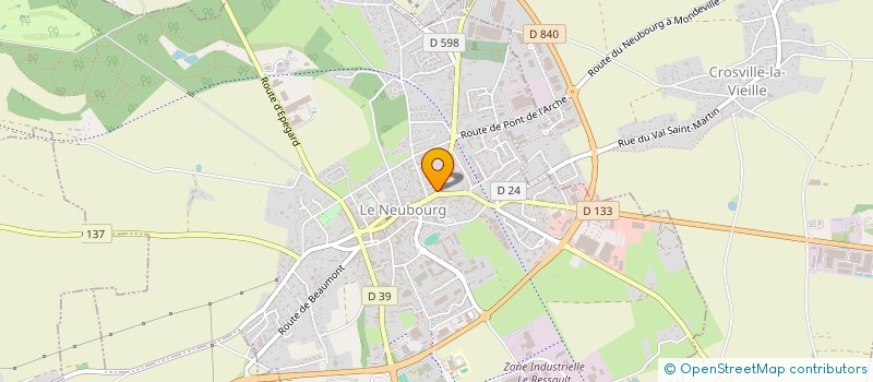 localisation de l'entreprise PLAQUES FUNERAIRES DE FRANCE  LE NEUBOURG