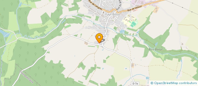 localisation de l'entreprise PLAQUETTES 52 à FAYL-BILLOT
