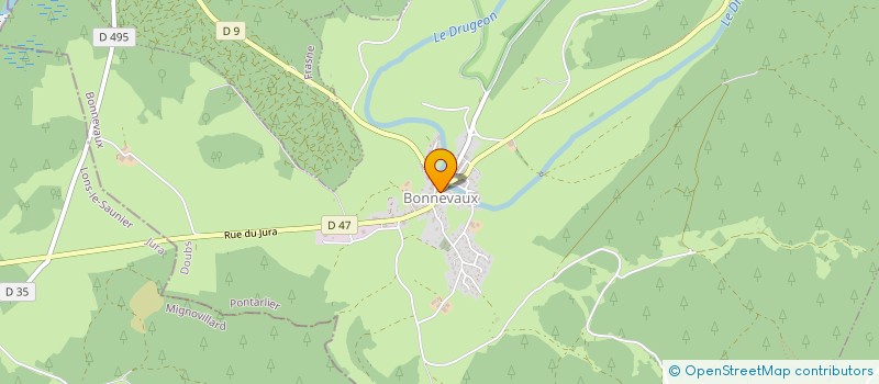 localisation de l'entreprise PLAQUETTES DU HAUT DOUBS à BONNEVAUX