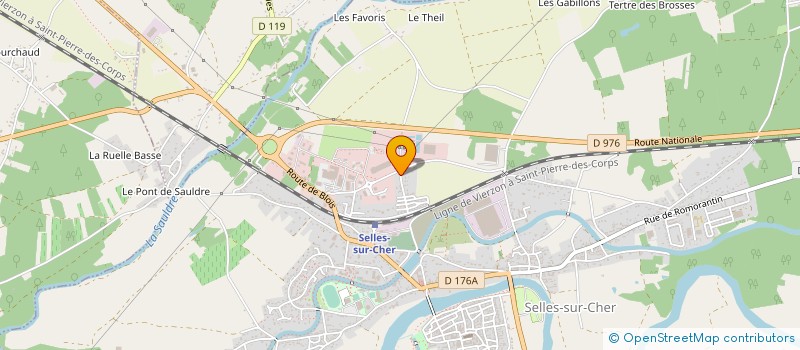 localisation de l'entreprise PLAQUIBAT à SELLES-SUR-CHER
