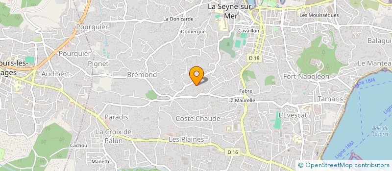 localisation de l'entreprise PLAQUISTE 83 à LA SEYNE-SUR-MER