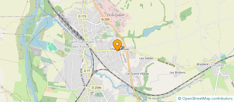 localisation de l'entreprise PLAQUISTE BATIMENT PEINTURE  SAINT-GERMAIN-DES-FOSSES