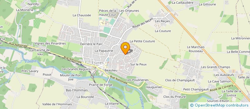 localisation de l'entreprise PLAQUISTE DECO 37  ESVRES