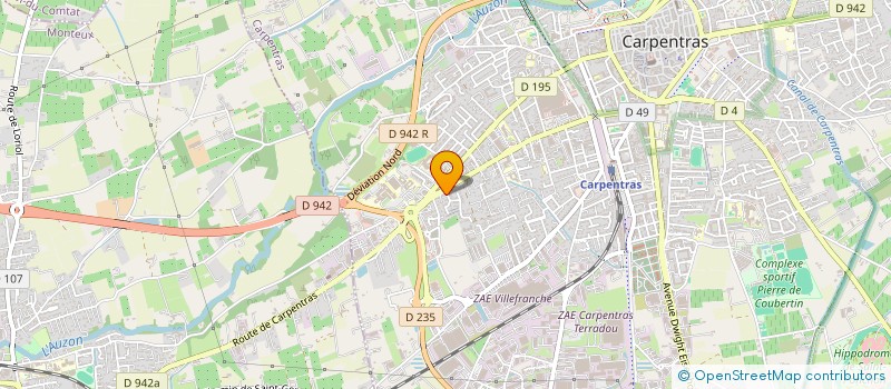 localisation de l'entreprise PLAQUISTE DU SOLEIL à CARPENTRAS