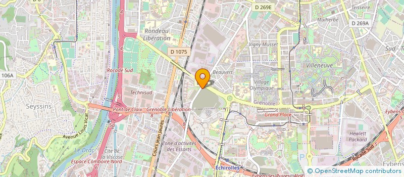 localisation de l'entreprise PLAQUISTES GRENOBLOIS PROFESSIONNELS à GRENOBLE