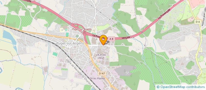 localisation de l'entreprise PLAS-NET à PUGET-SUR-ARGENS
