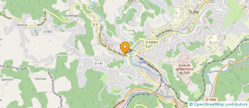 localisation de l'entreprise PLAS PERE & FILS  TULLE