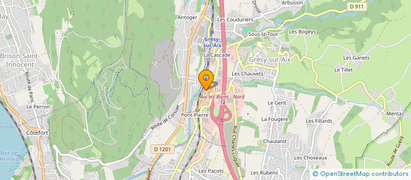 localisation de l'entreprise PLASS-VISION à GRESY-SUR-AIX