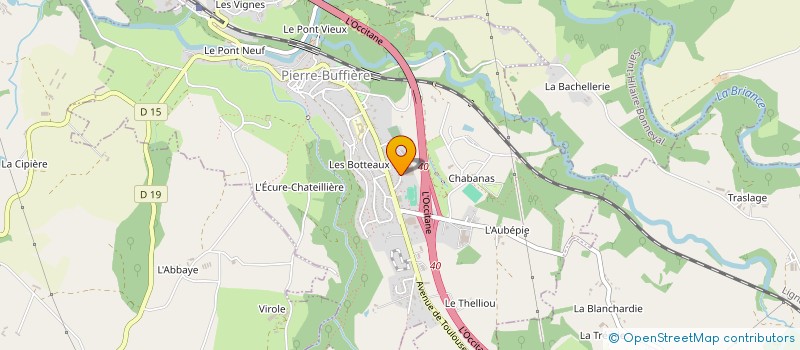 localisation de l'entreprise PLASSARD  PIERRE-BUFFIERE