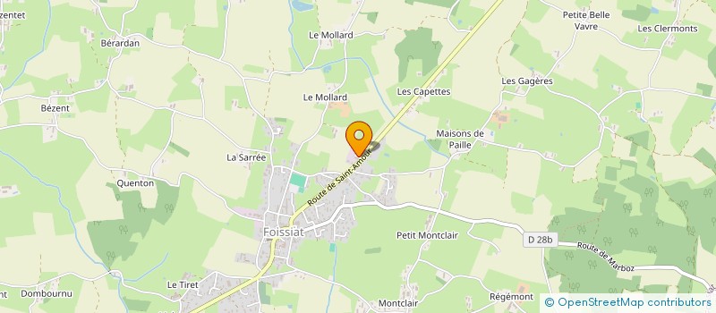localisation de l'entreprise PLASSARD REGIS à MONTREVEL-EN-BRESSE