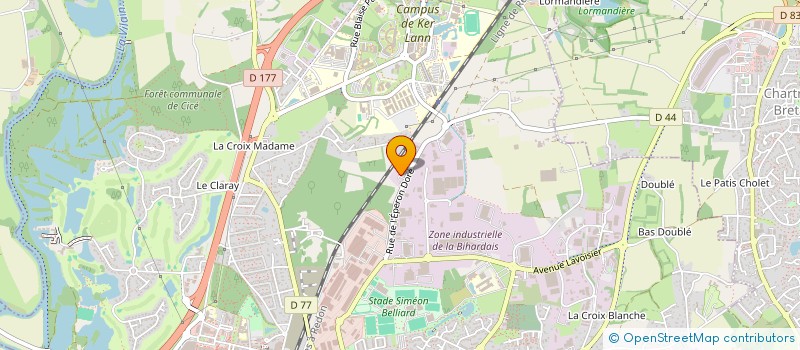 localisation de l'entreprise PLAST-COMPOSITES  BRUZ