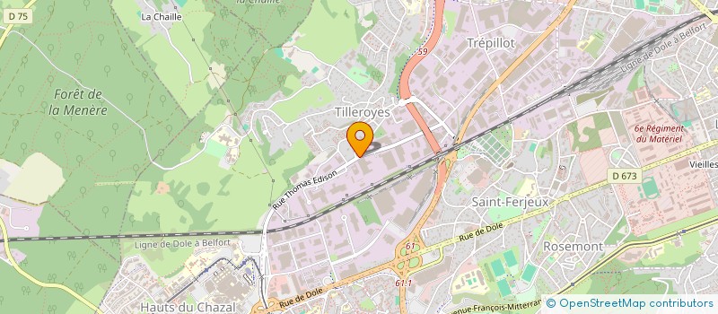 localisation de l'entreprise PLAST MOULDING à BESANCON