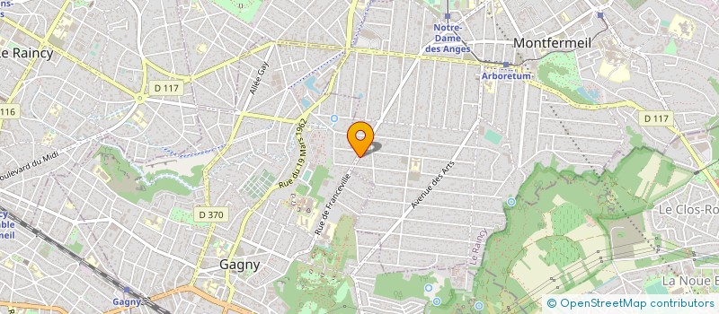 localisation de l'entreprise PLASTAFF à MONTFERMEIL