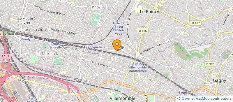 localisation de l'entreprise PLASTALU à VILLEMOMBLE
