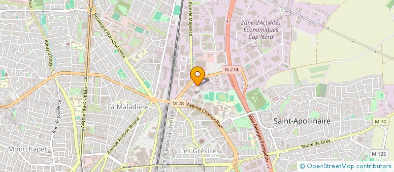 localisation de l'entreprise PLASTALVER à DIJON