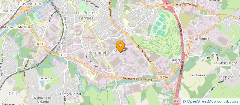 localisation de l'entreprise PLASTAVENIR GROUP à LIMOGES