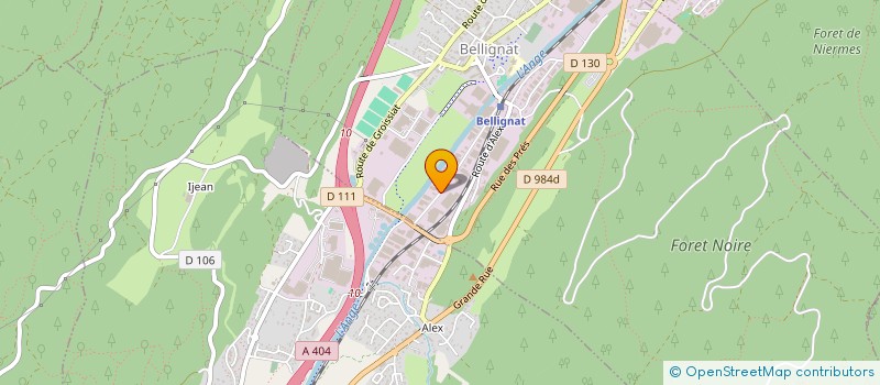 localisation de l'entreprise PLASTDECOR à BELLIGNAT