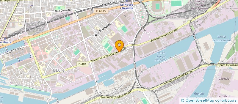 localisation de l'entreprise PLASTEAM à LE HAVRE