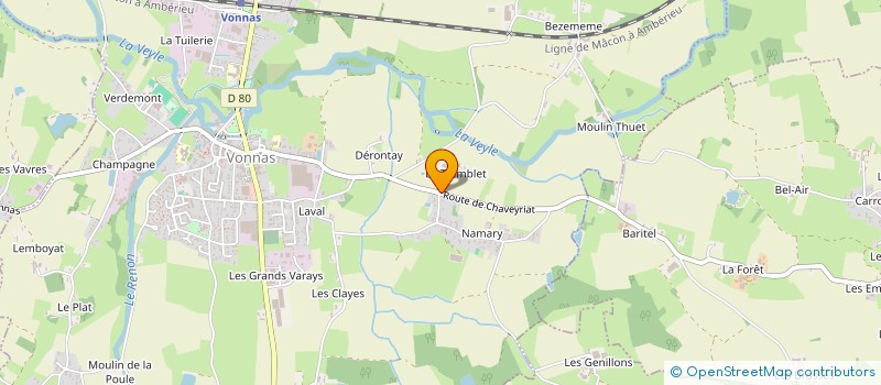 localisation de l'entreprise PLASTEUROP LABOS  MONTREVEL-EN-BRESSE