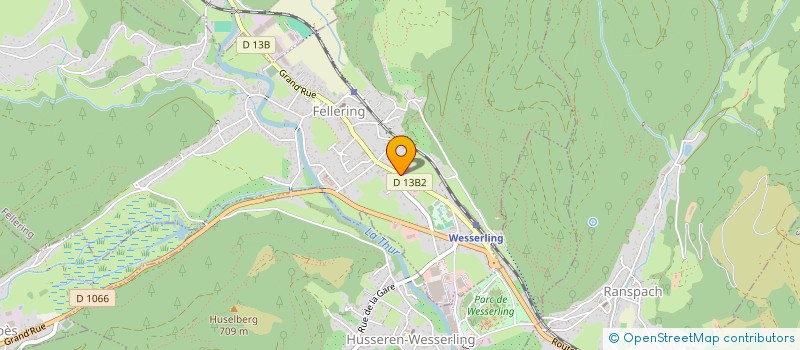 localisation de l'entreprise PLASTHUR à FELLERING
